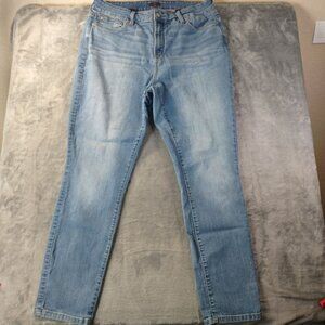 NYDJ Womens Legging Jeans Size 16 Light Wash Stretch Denim Casual Classic Fit